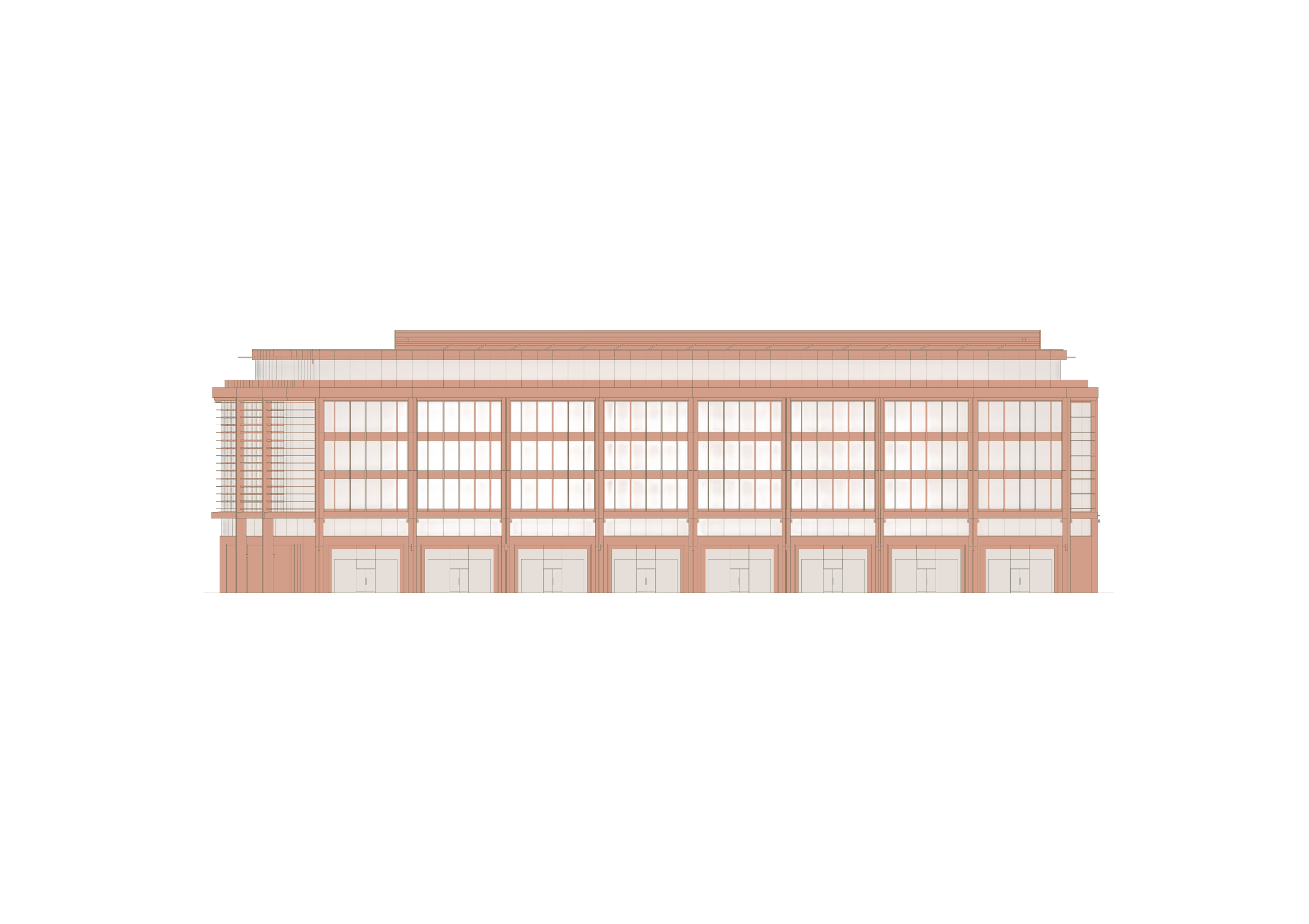 Elevation of One Station Square showing the available second floor